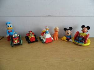 lot 95 image: Mickey - Donald - Pluto Figures