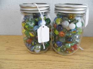 lot 119 image: Lot of 2 Jars of Marbles