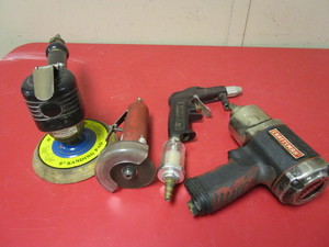 lot 314 image: CRAFTSMAN IMPACT WRENCH, POWERMATE 6 SANDER, HUSKY CUT-OFF TOOL, BLOW GUN