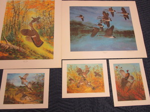lot 347 image: BIRD WILDLIFE PRINTS, BY ARTIST SHERM PEHRSON PRINTS, SIGNED