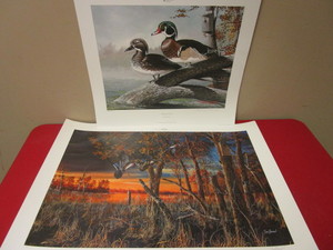 lot 351 image: MINNESOTA DUCKS UNLIMITED SPONSOR PRINTS, ARTISTS RANDALL RADUENZ, JIM HANSEL, SIGNED, NUMBERED
