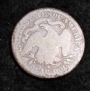 lot 07 image: 1888-S SEATED LIBERTY QUARTER