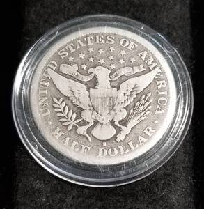 lot 09 image: 1894-S BARBER HALF DOLLAR IN AIRTITE
