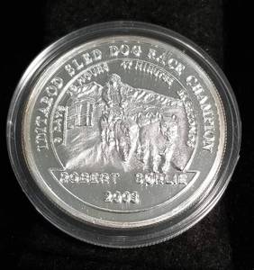 lot 15 image: 1 TROY OZ. .999 FINE SILVER ALASKA THE LAST FRONTIER IN AIRTITE