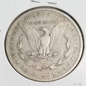 lot 60 image: 1884-S MORGAN SILVER DOLLAR BETTER DATE COIN