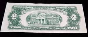 lot 21-A image: 1953-C US RED SEAL $2 FEDERAL RESERVE NOTE