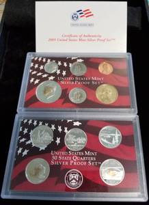 lot 12-A image: 2005 US SILVER PROOF SET IN ORIGINAL PACKAGING