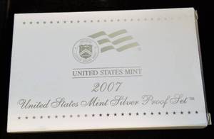 lot 31-A image: 2007 US SILVER PROOF SET IN ORIGINAL PACKAGING
