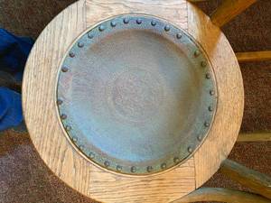 Vintage Rocker with Leather Center