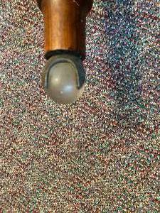Antique Tapestry Chairs with Glass Balls on the front legs