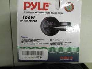 lot 64 image: Pyle dual cone waterproof stereo sp...