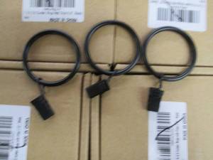 lot 105 image: 10 little boxes full of ring clips,...