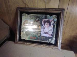 VINTAGE Coca-Cola Mirrored Sign