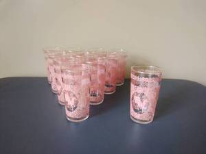 Eleven Vintage Glasses