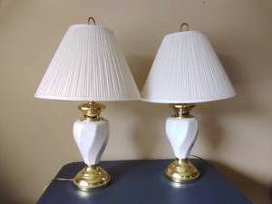 Pair of White Lamps