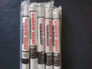 Five NIP Vinyl Window Shades