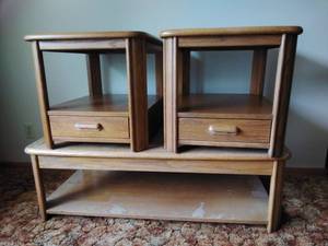 Set of Three Broyhill Tables