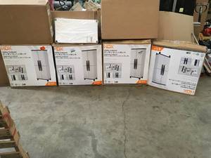 LOT OF ASSORTED HDX UTILITY CABINETS SEE PICS
