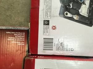 LOT WITH 2 HUSKY HVLP and Standard Gravity Feed Spray Gun Kit & HUSKY NAILER SEE PICS