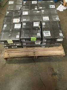 LOT WITH 27 CASES OF JEFFREY COURT Weather Grey Linen 3 in. x 12 in. Glossy Glazed Ceramic Wall Tile (10.75 sq. ft.  case)