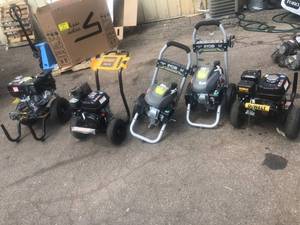 Pallet whit assorted pressure washer for parts o repairs