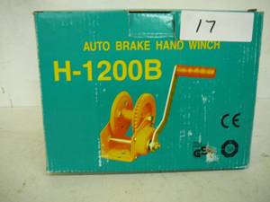 Auto Break Hand Winch