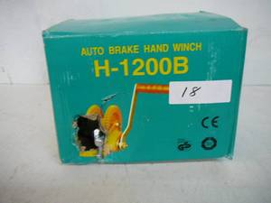 Auto Break Hand Winch
