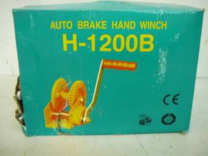 Auto Break Hand Winch