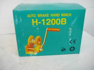 Auto Break Hand Winch
