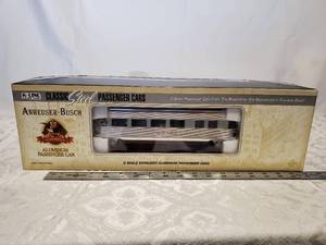 lot 5 image: K-Line K4698-0101 Adolphus Anheuser-Busch Aluminum Business Car Circa 1954 New In Box.