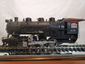 lot 60 image: O Scale Black Brass 0-8-0 Steam Engine #415