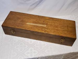 lot 85 image: O Scale Train Wooden Storage Case