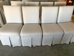 lot 2 image: Set of Eight Upholstered Chairs