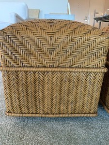 lot 18 image: Two Wicker Footrests