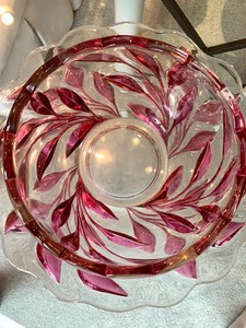 lot 66 image: PinkClear Entertaining Dishes