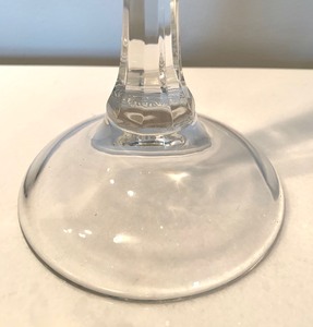 lot 111 image: Pair of Glass Candlestick Holders