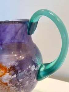 lot 109 image: Kosta Boda Colorful Vase with Handle