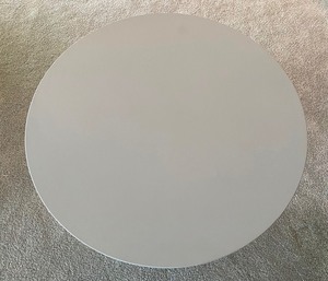 lot 104 image: Round Gray Accent Table