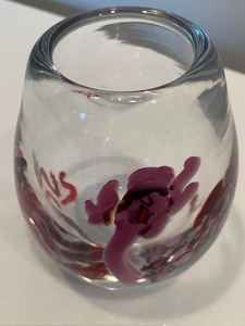 lot 128 image: Signed Art Glass Vase