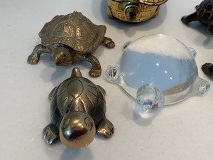 lot 147 image: Lot of Eight Decorative Turtles