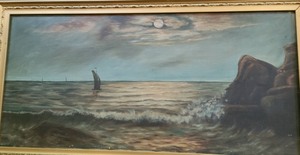 lot 29 image: Vintage Gold Framed Painting