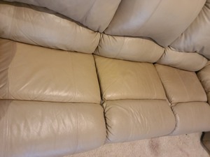 lot 58 image: Leather Sofa