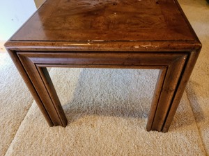 lot 57 image: Wood Side Table