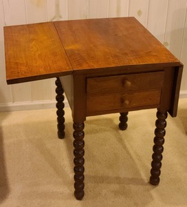 lot 74 image: Wood Side Table