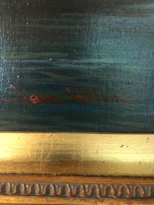 lot 77 image: Large Framed Oil Painting