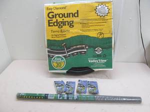 lot 37 image: window screen, easy ground edging, landscape staples