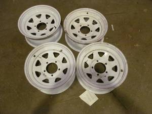 lot 131 image: trailer wheels