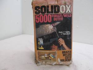 lot 162 image: Orginal solid OX braze weld outfit