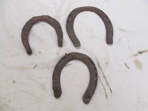 lot 203 image: horse shoes