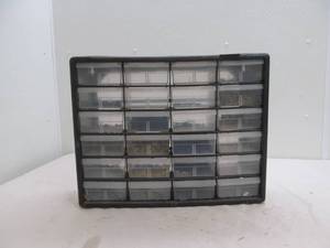 lot 86 image: parts organizer, hardware